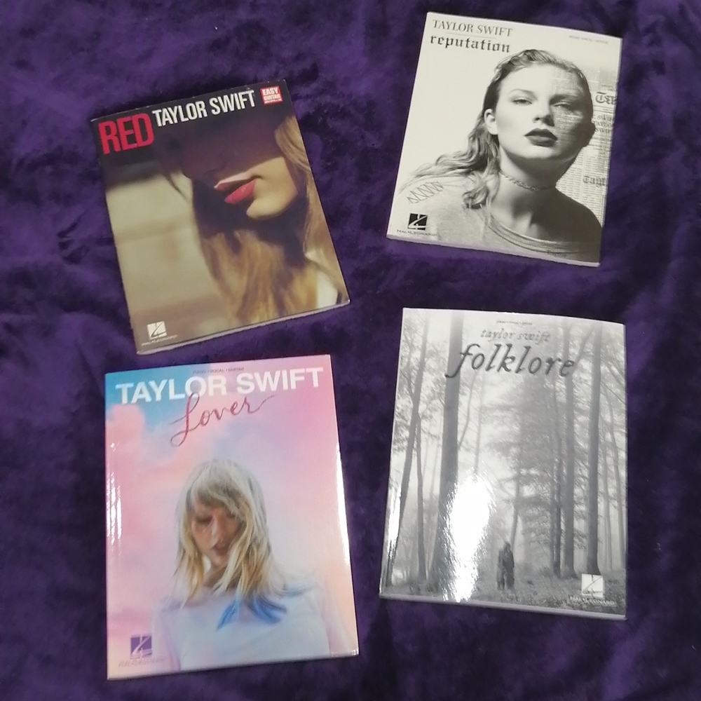 Taylor Swift RED, reputation, Lover and folklore piano,vocal and guitar sheets